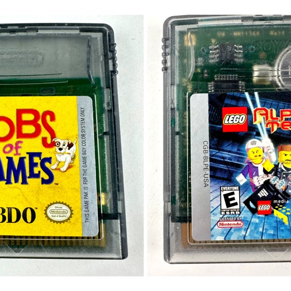 Gobs Of Games 3DO + Lego Alpha Team Video Cartridges - Nintendo Game Boy Color