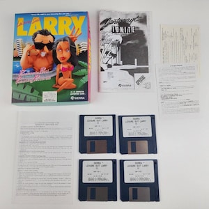 Leisure Suit Larry 3 III: Passionate Patti Big box PC Game 3.5&quot; Disc Complete