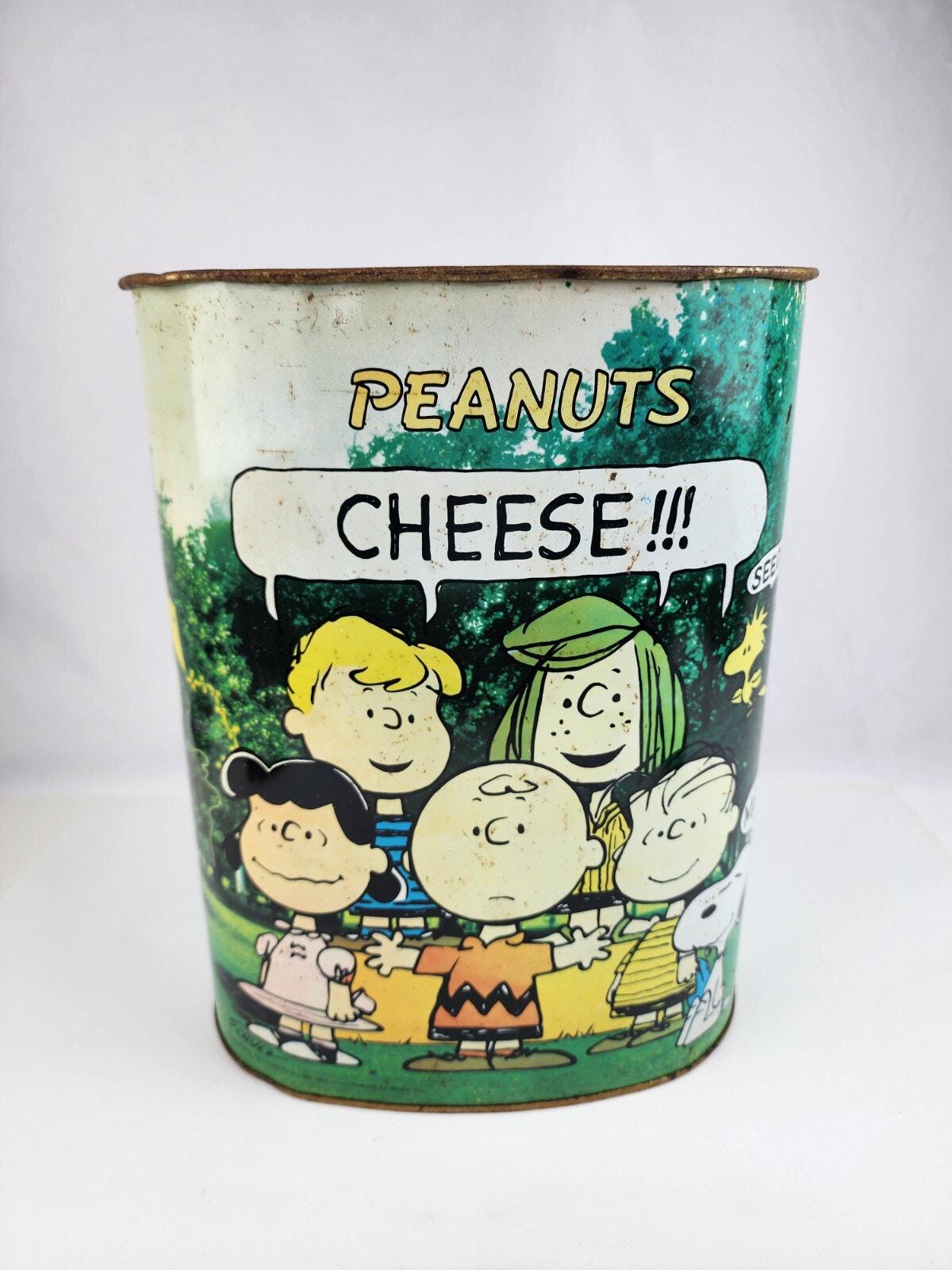 Peanuts Trash Can - Etsy