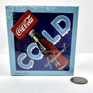 VTG Springbok Coca Cola Mini 7" x 7" Jigsaw Puzzle Hallmark Cards 70pcs NEW