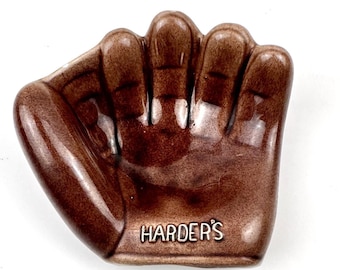 Harder's (Hardware) Keramik Baseball Handschuh Glanz Finish Aschenbecher / Candy Dish VGC