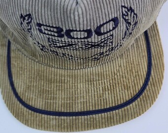 Vintage Nissan 300 ZX Gray Corduroy Trucker Hat -good Snap