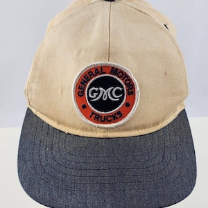 Vtg RARE 80’s GMC Snapback Trucker DEALER Hat Patch Mesh General Motors Trucks
