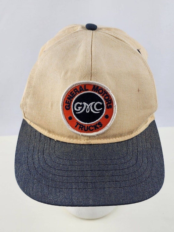 Vtg RARE 80’s GMC Snapback Trucker DEALER Hat Patc