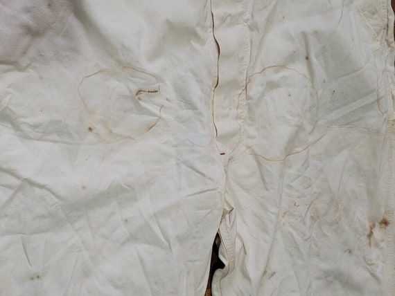 Vintage Pay Day Square Back Overalls White Painte… - image 5