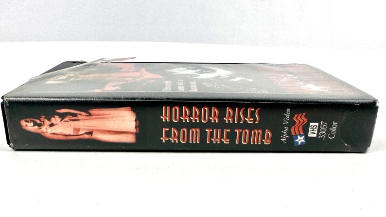 Vtg 1975 Horror Rises From the Tomb VHS Movie - Case Alpha Video 90 Min ...