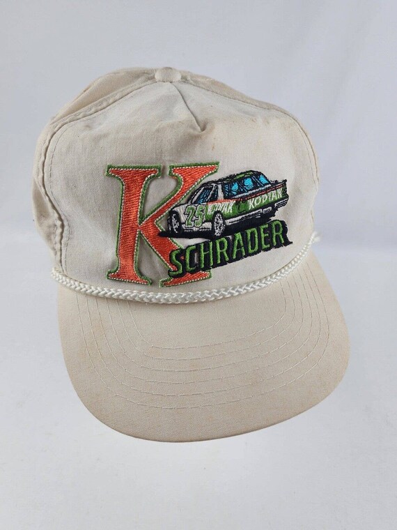 Vintage Kodiak racing hat Kodiak Racing 3 Three Stripe Vintage Trucker Snapback Patch  main image 3