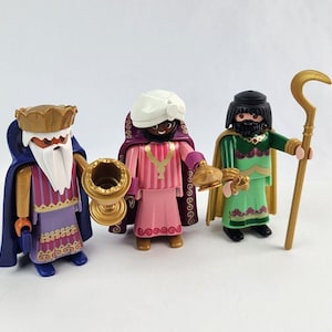 1993 Geobra Playmobil Three Wisemen Incomplete Christmas Set #3365