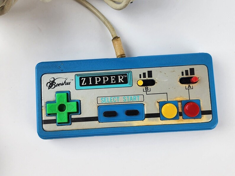 2x Nintendo NES Blue Zipper Controller Beeshu - Both Untested - Etsy