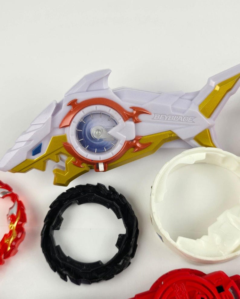 Beyblade Burst Takara Tomy Lot Metal & Plastic Launchers and Parts image 5
