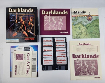 Darklands PC Jeu PC Big Box 100% complet IBM 3,5 pouces sur disque dur RPG