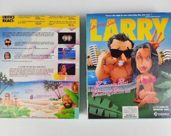 Leisure Suit Larry 3 Sur PC – Big Box Version Française Complète (sans Notices), Très Bon état
