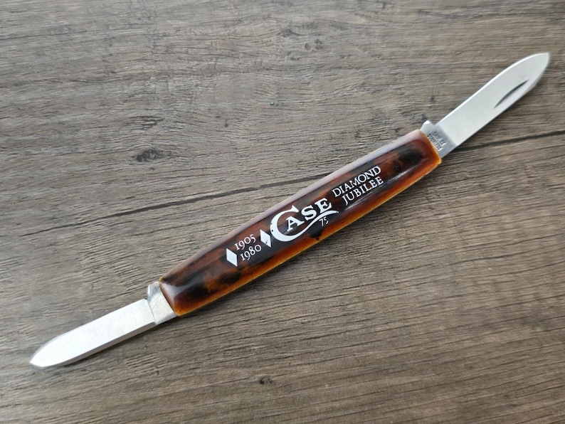 Case XX 278 Diamond Jubilee opvouwbaar zakmes met 2 lemmeten, gemaakt in de VS afbeelding 2