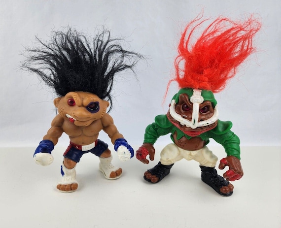 SF・ファンタジー・ホラー Battle Trolls Hasbro 1992 Franken Troll Super Troll Vintage Battle Trolls Action Figure New Sealed