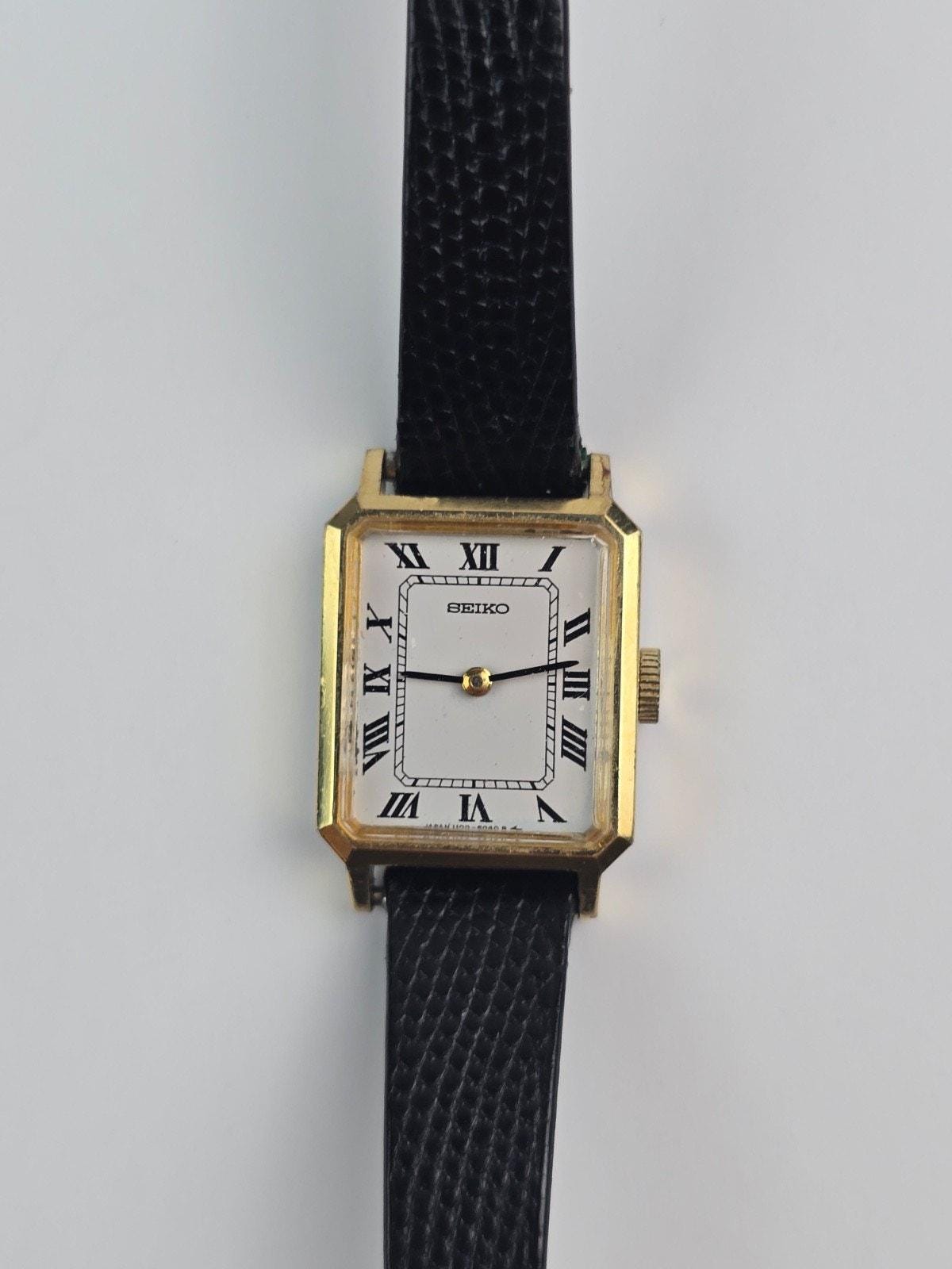 SEIKO TANK クォーツ 時計 ホワイト/ブラック Seiko Tank | eBay