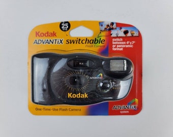 Kodak ADVANTIX Switchable 24mm Single Use Film Camera, New In Packaging! Nice!