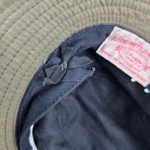 Vintage Filson Army Green Bucket Hat OD green Size S/M 23.5" USA made image 7