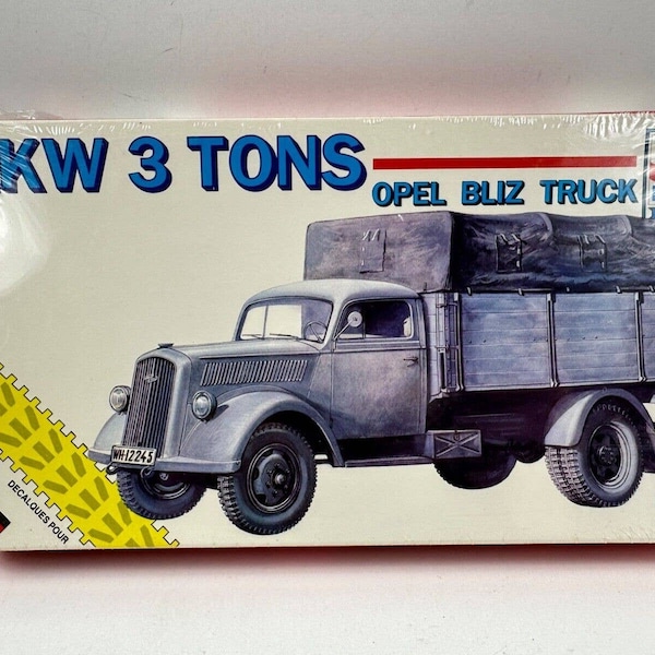 ESCI Ertl LKW 3 Tons OPEL Bliz Truck Complete Model Kit 1/72 #8355 New and Sealed