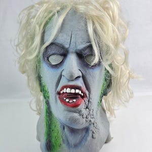 Vintage Beetlejuice Ben Cooper Rubber Mask from Toys R Us 1989 Size Large