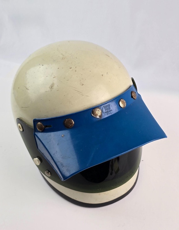 1975 Bell Star Motocross Motorcycle 7 3/8 Helmet Green Sheild Paulson Blue  Visor - Etsy