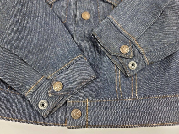 Vintage 1970's Levis Denim Trucker Jacket Boy Sz … - image 9