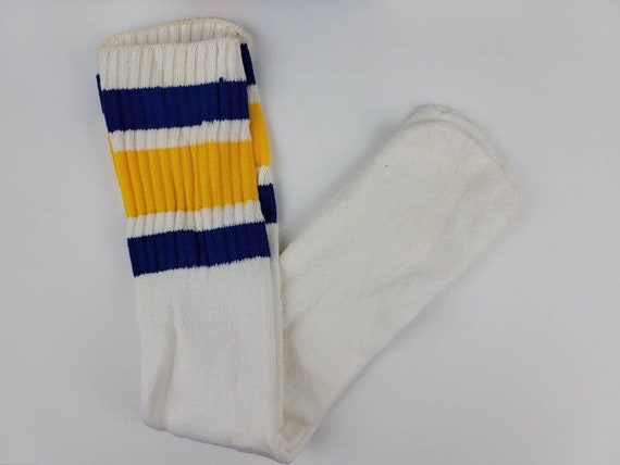 New Vintage 10 Pack Ames Tube Socks 3-Stripes Dif… - image 5