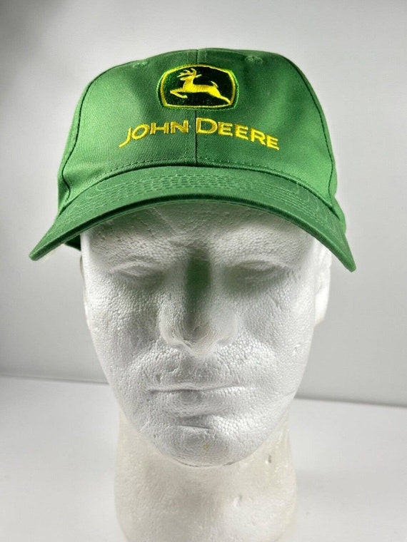 John Deere Cap Hat Green Embroidered Green/Yellow 