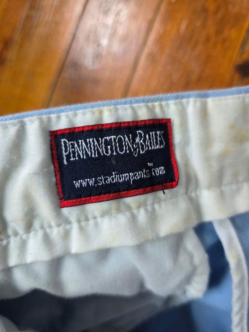North Carolina Tar Heels All Over Pennington & Bailes Blue Stadium Pants 36x25 image 4