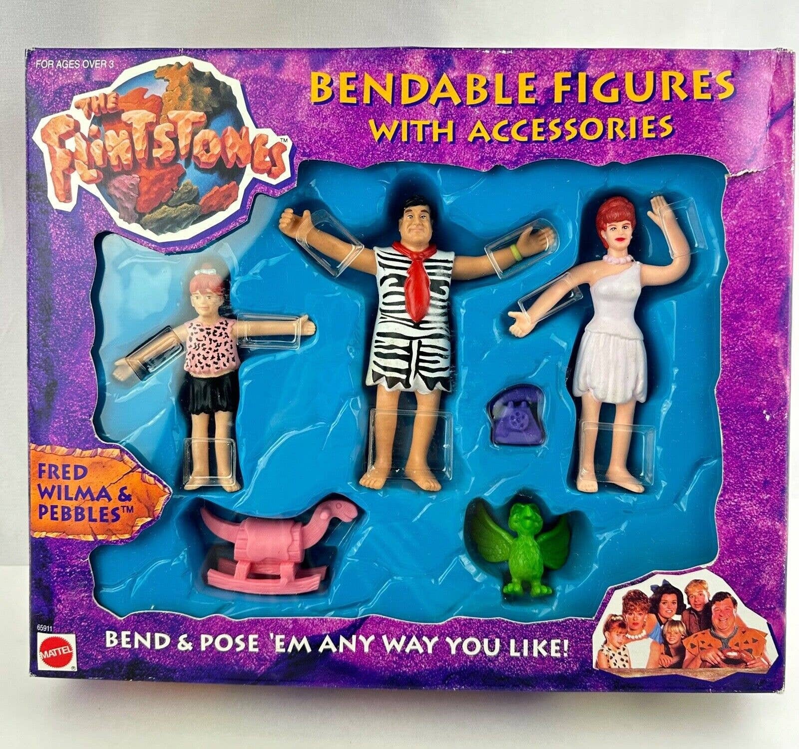 The Flintstones Bendable Figures With Accessories Action