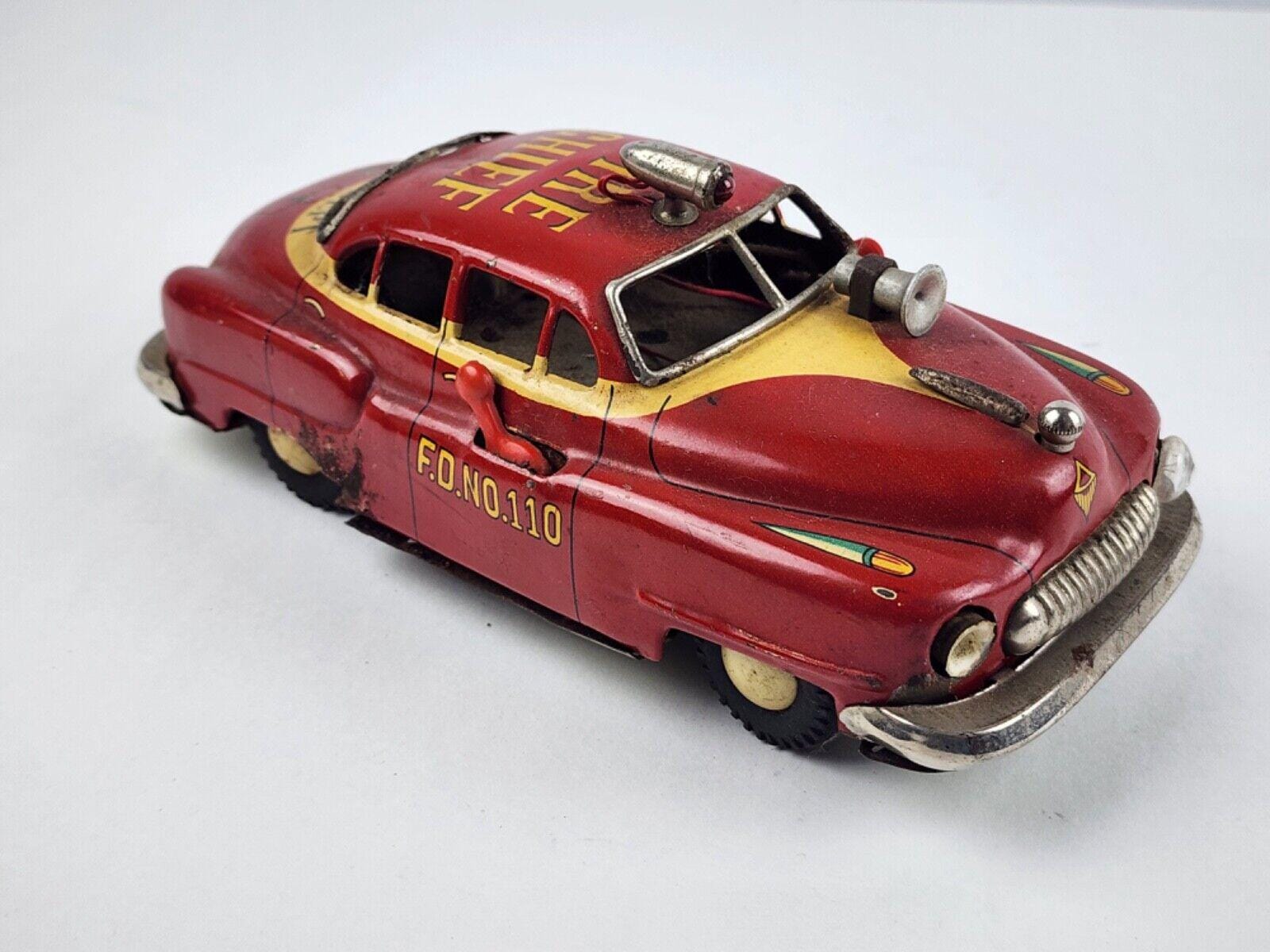 マルサン【キャデラック セダン黒ブラック】ブリキ自動車tin toy