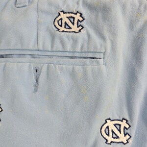North Carolina Tar Heels All Over Pennington & Bailes Blue Stadium Pants 36x25 image 9