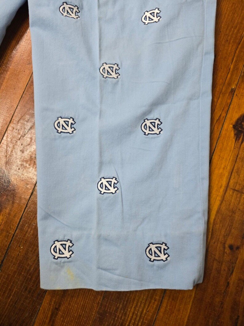North Carolina Tar Heels All Over Pennington & Bailes Blue Stadium Pants 36x25 image 8