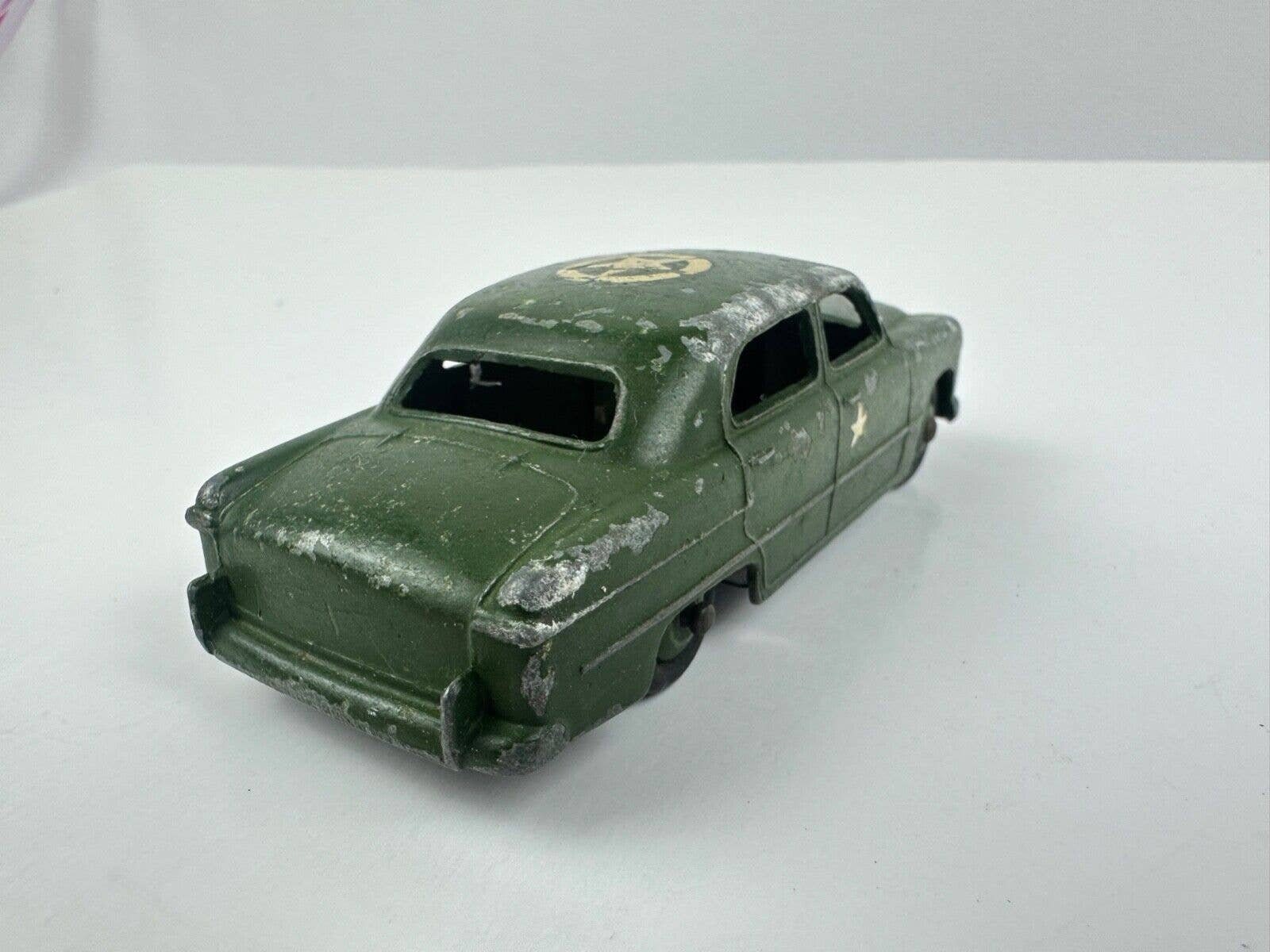 Vintage Dinky Toys Diecast Ford Sedan U.S. Army Staff Car