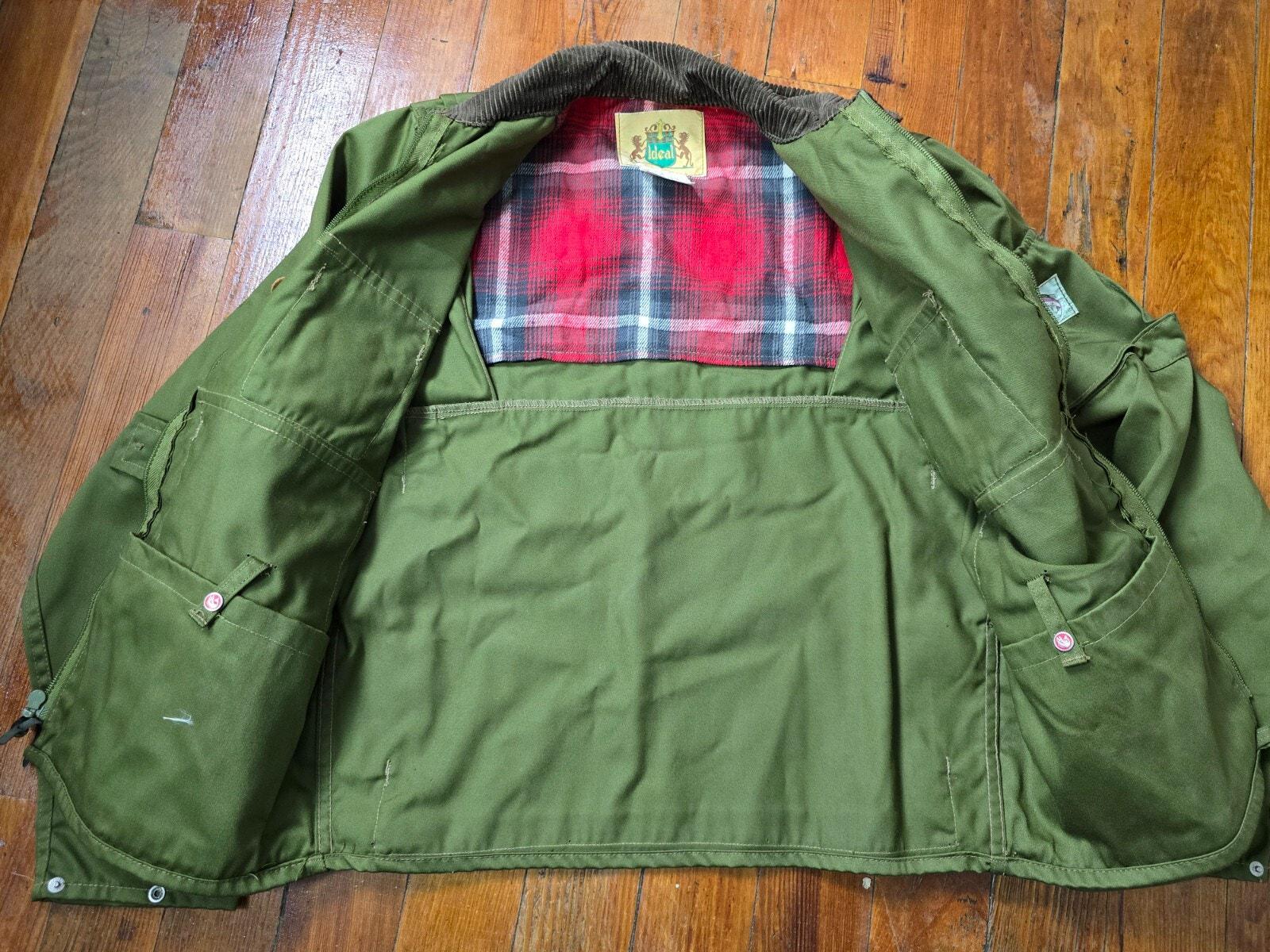 NWT Vintage 1960's/70's Ideal Cropped Fishing Jacket Hooded