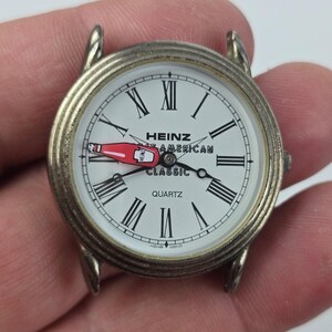Heinz Ketchup Bottle Sec. hand Quartz Watch White Dial American Classic New Batt image 6