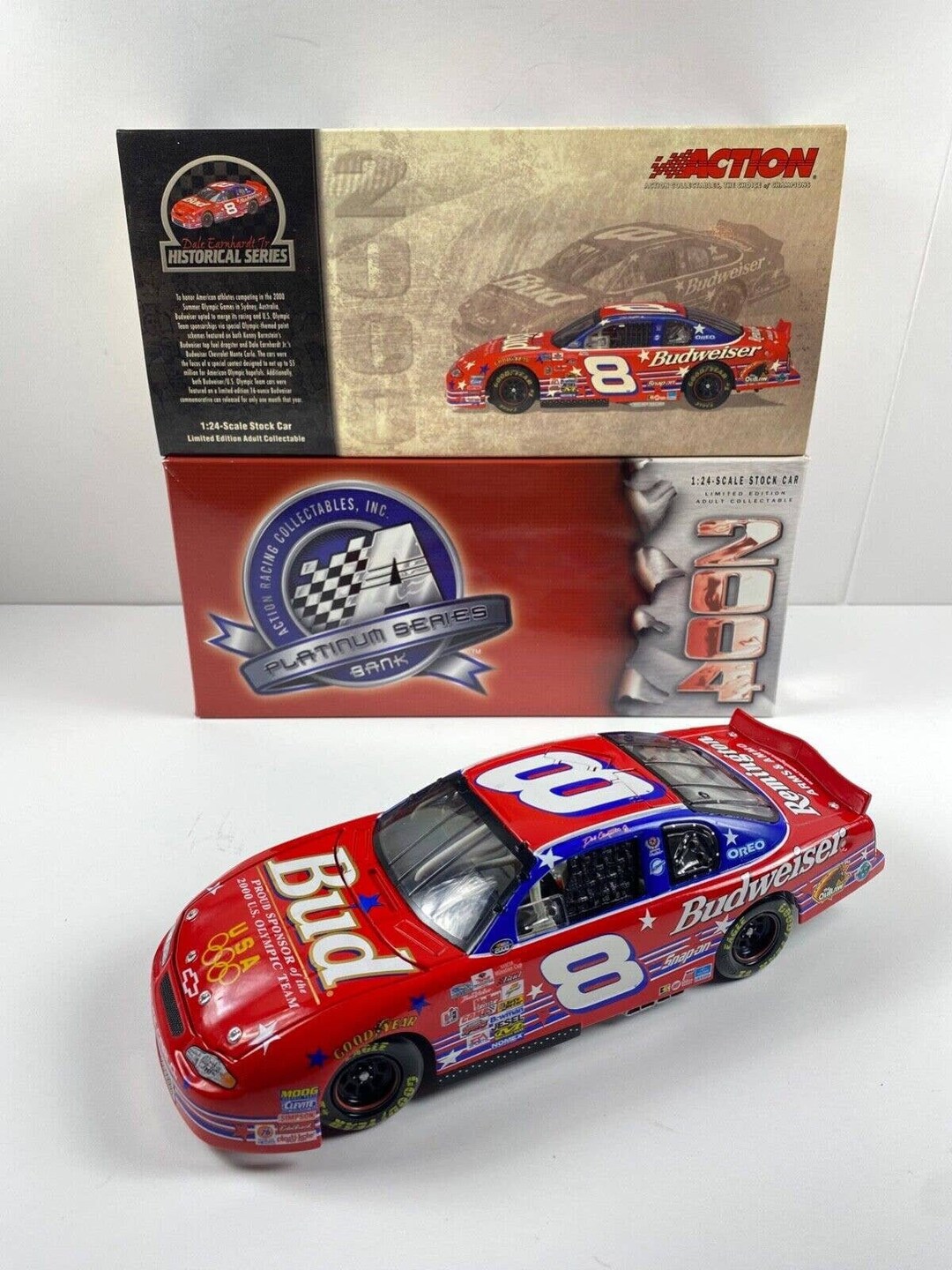 Dale Earnhardt Sr. & Dale Earnhardt Jr. Signed LE 2000 NASCAR #8