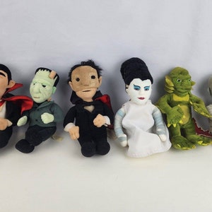 Lot 6Stuffins Universal Studios 1999 Monsters Plüschtiere- 9 "Versionen
