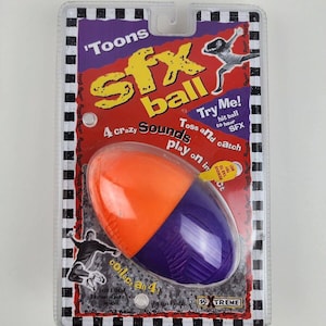 Vintage 1997 &#39;Toons SFX Ball - Yes! Gear Toy Ball w/ Sounds New sealed