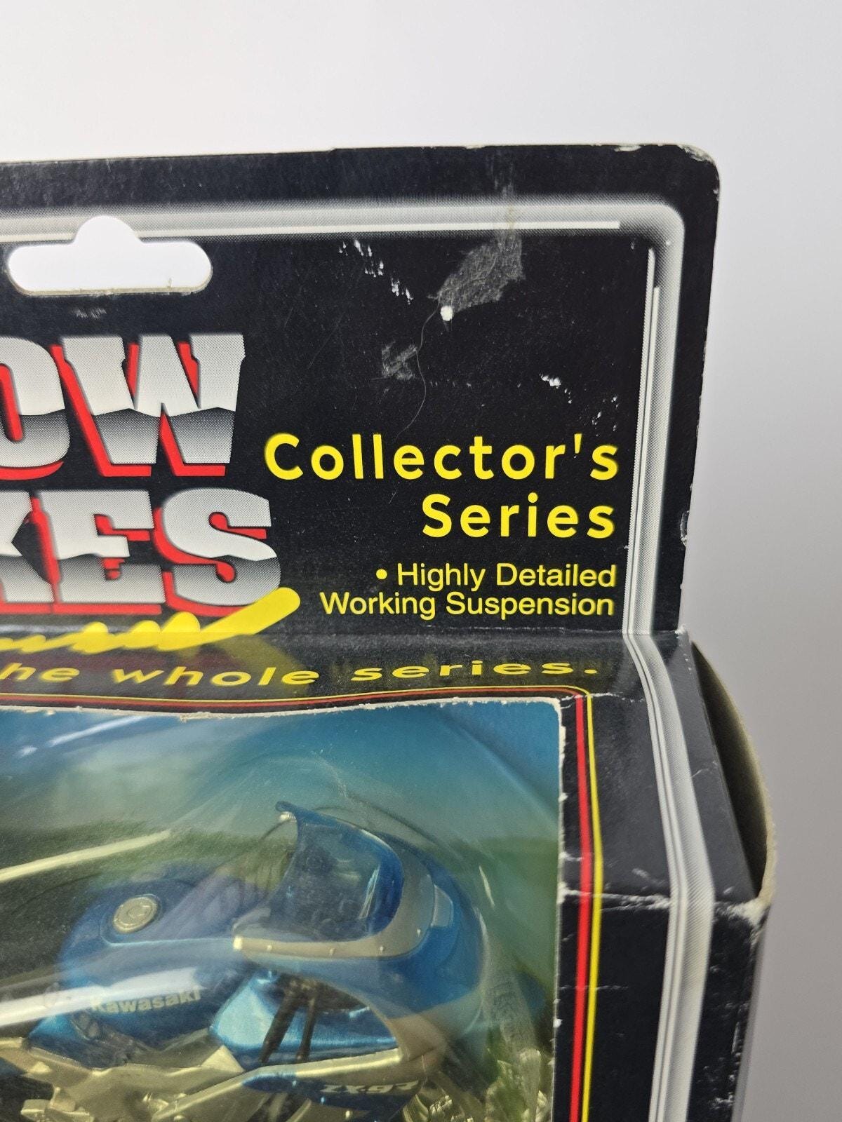 Maisto ダイキャストバイク カワサキ ブルーシルバー ZX9R 1:24