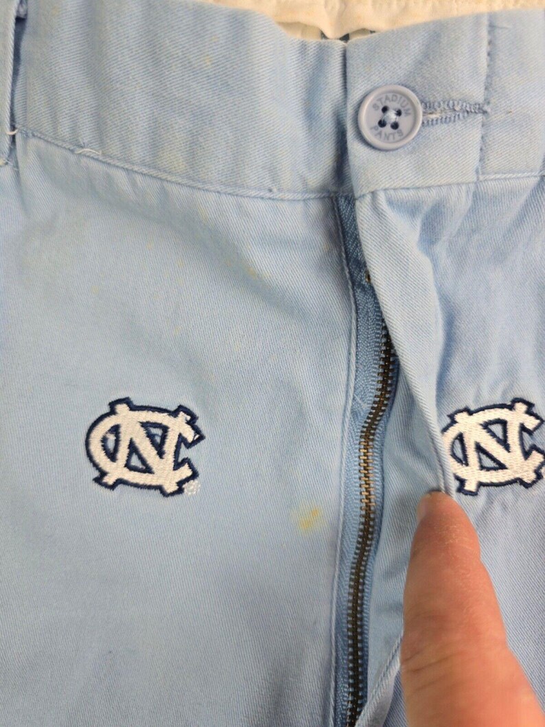 North Carolina Tar Heels All Over Pennington & Bailes Blue Stadium Pants 36x25 image 10