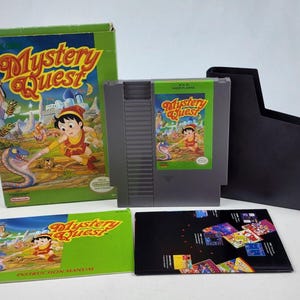 Mystery Quest (Nintendo NES) Video Game CIB Complete w/ Manual & Poster Tested
