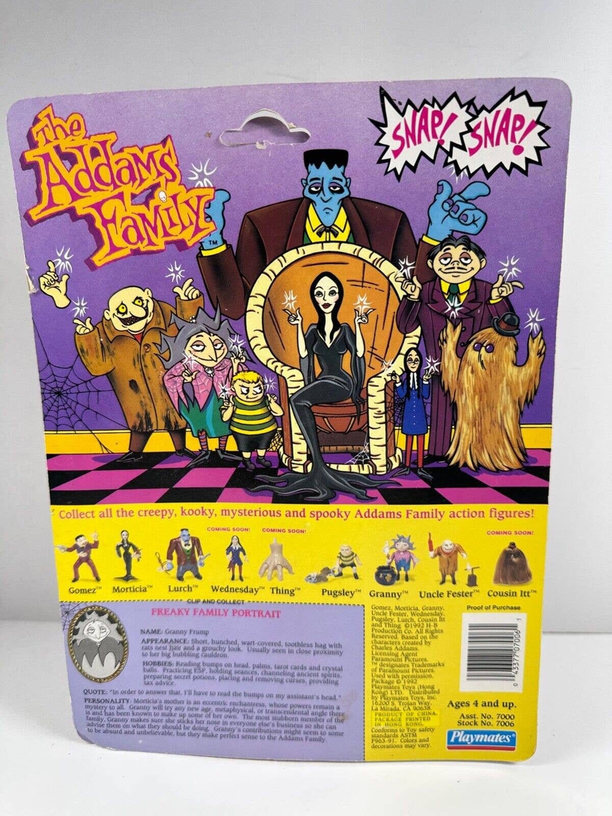Vintage 1992 the Addams Family GRANNY Action Figure