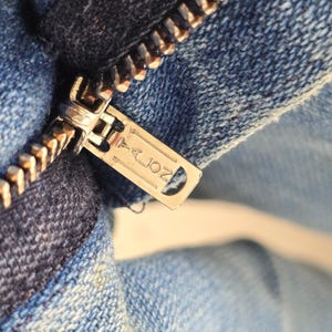 Pantalones vaqueros Wrangler Saddle Back de mezclilla acampanada de los años 70, talla 13/14, cremallera Talon. imagen 10