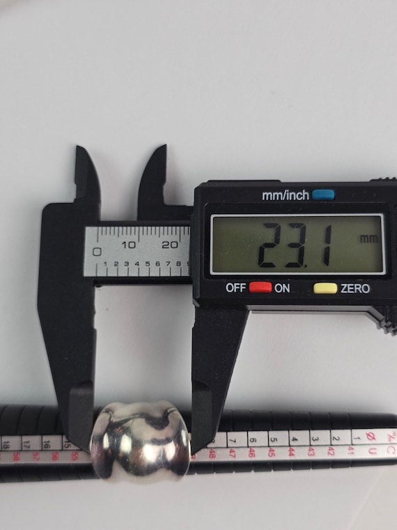 Solid Sterling silver Knuckle bubble ring size 6 … - image 8