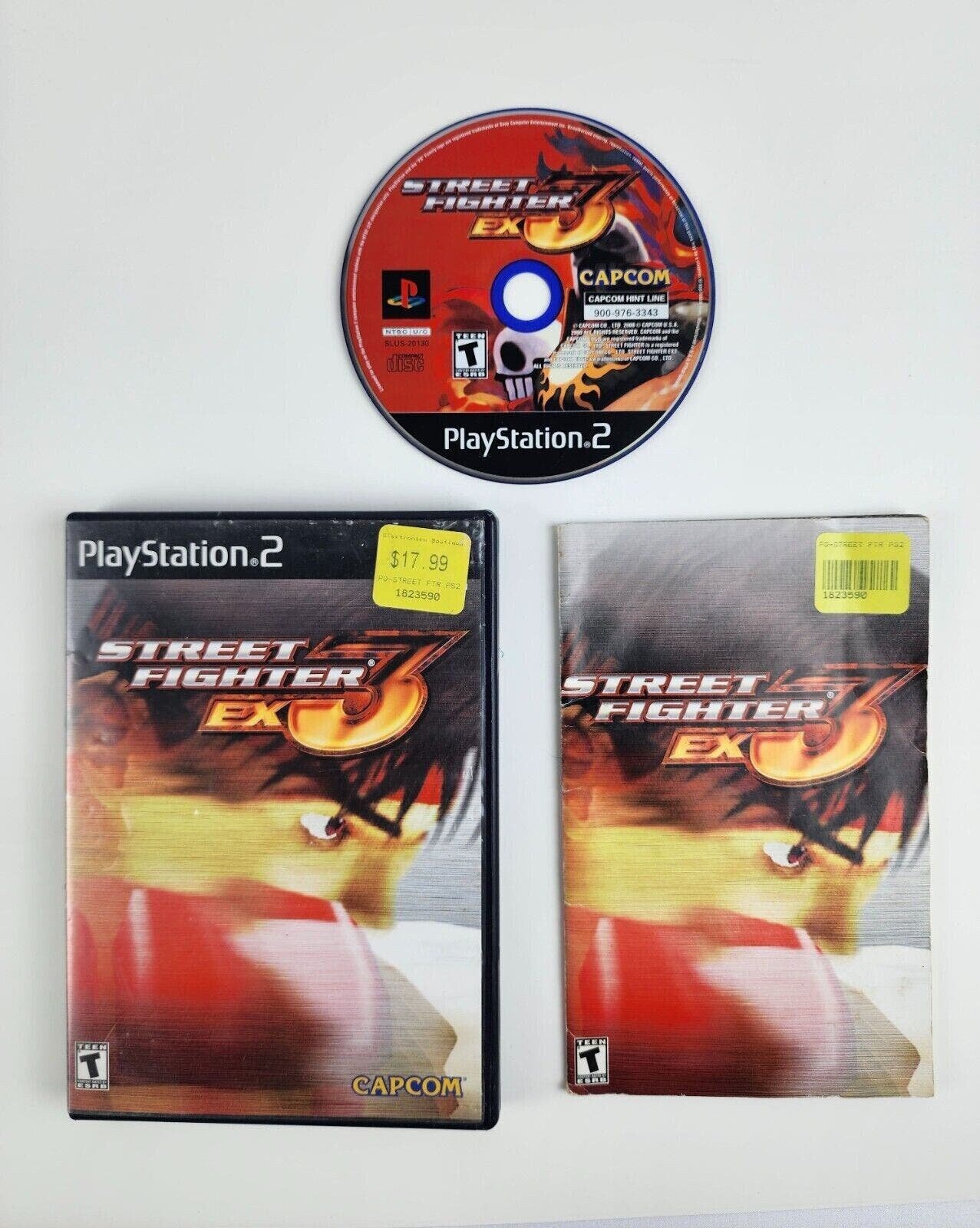 Street Fighter EX 3 PS2 PlayStation 2 Complete with manual preowned condition