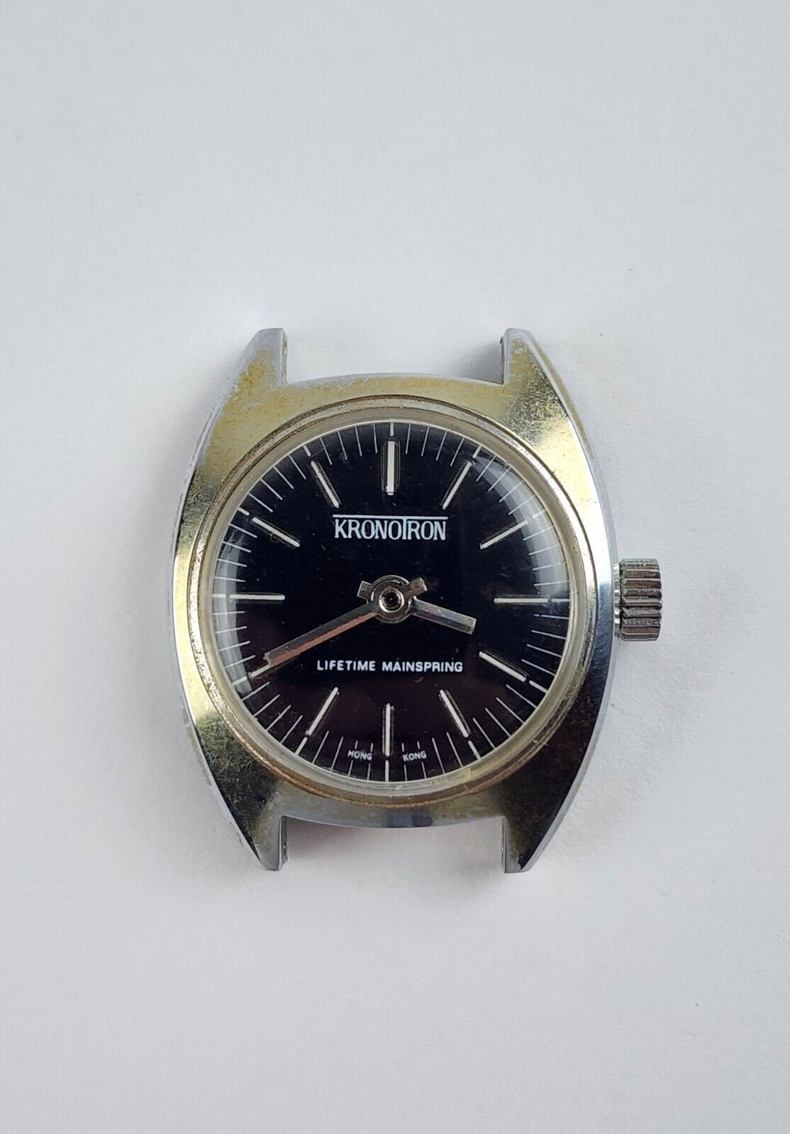 Kronotron 37mm Black Dial Manual Wind Unisex Watch Dial Runs  display picture 1