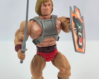 Rzadka figurka akcji Rahh z Galaxy Warriors, kompletna, lata 80., Sungold, Hongkong