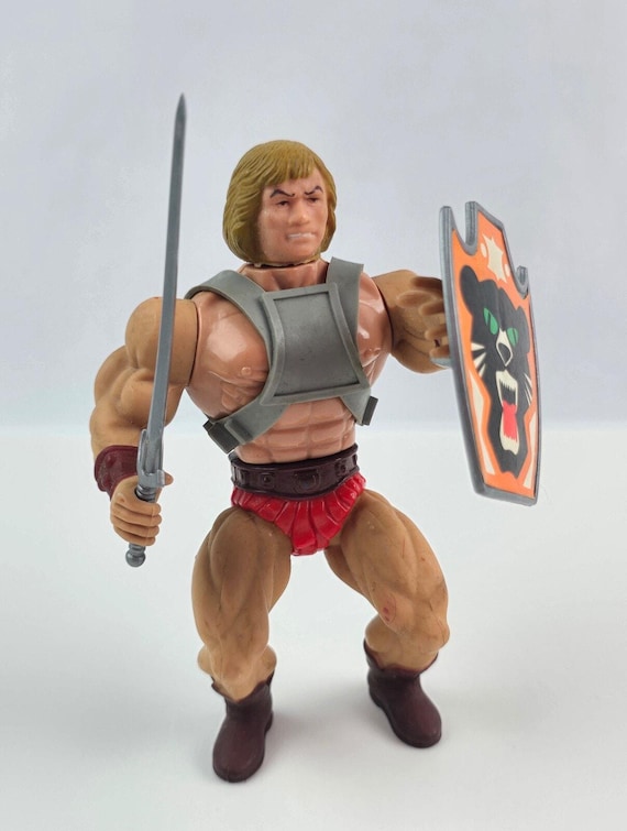 Figurine Vintage Galaxy Warriors / Muscle Warriors – Tiger Man – Mattel 1983 (Hong Kong)