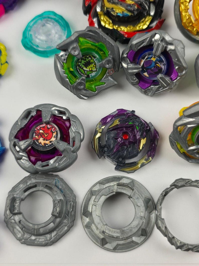 Beyblade Burst Takara Tomy Lot Metal & Plastic Launchers and Parts image 2