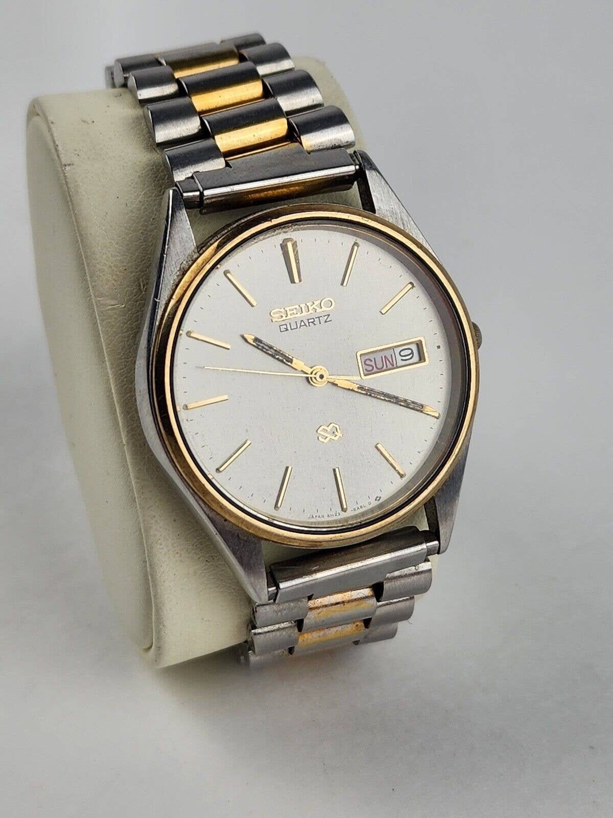 Vintage Seiko Quartz SQ Day/date Two-tone Men's Watch - Etsy